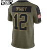Kinder Tampa Bay Buccaneers Trikot Tom Brady 12 Nike 2021 Salute to Service